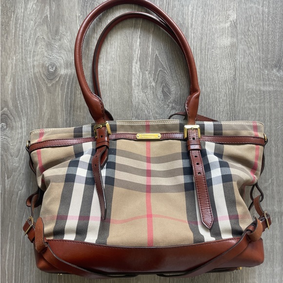 Burberry House Check Marta Diaper Bag - Picture 1 of 16